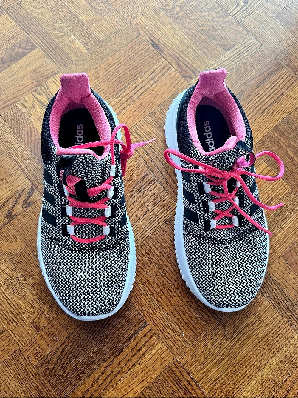 adidas Cloudfoam Ultimate Women's Sneakers Black Pink US 6
